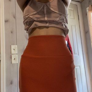 Long Orange skirt